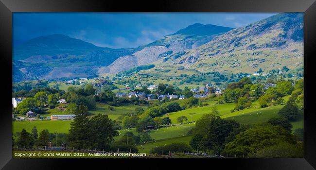 The Vale of Ffestiniog North Wales Framed Print by Chris Warren