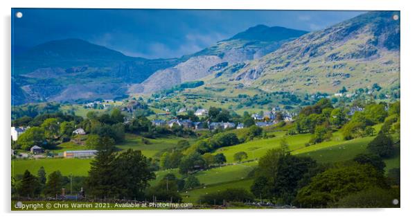 The Vale of Ffestiniog North Wales Acrylic by Chris Warren