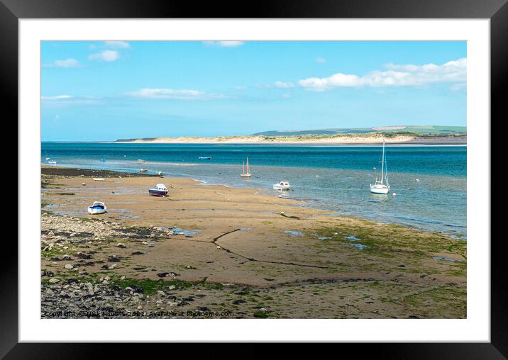 Torridge Estuary and boats Appledore North Devon Framed Mounted Print by Nick Jenkins