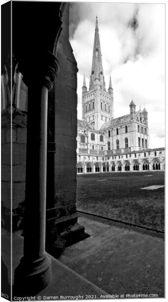 Norwich Cathedral Canvas Print by Darren Burroughs