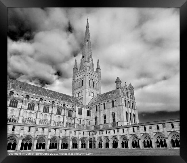 Norwich Cathedral Framed Print by Darren Burroughs