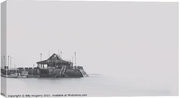 Boradstairs Pier on the kent Coast minimal Canvas Print by Billy McGarry