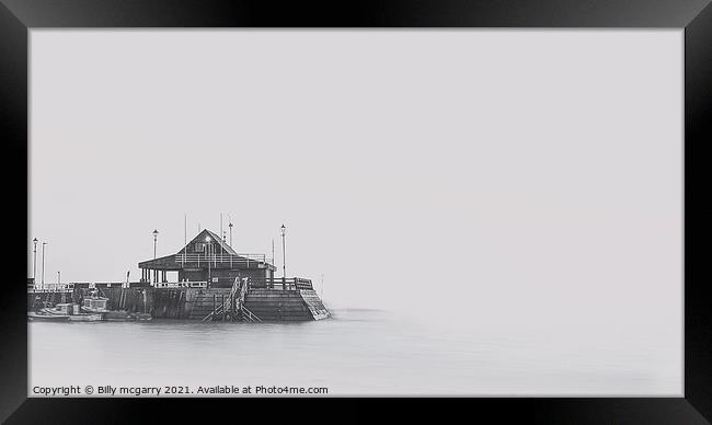 Boradstairs Pier on the kent Coast minimal Framed Print by Billy McGarry