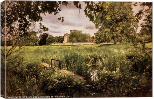 Water Meadows At St Cross Canvas Print by Ian Lewis