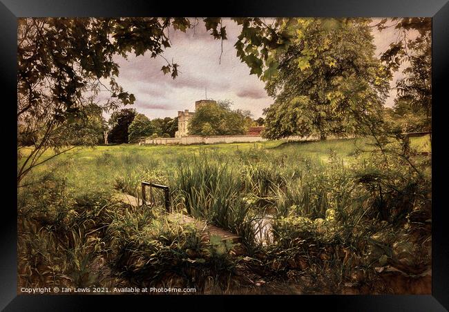 Water Meadows At St Cross Framed Print by Ian Lewis