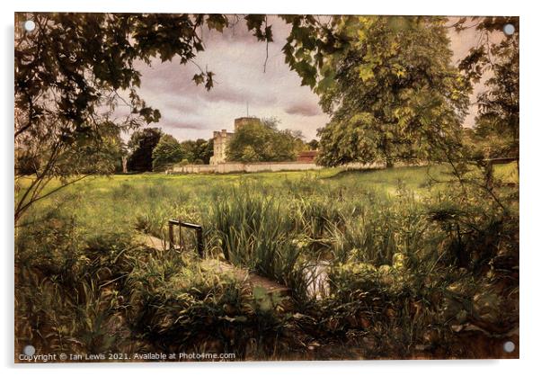Water Meadows At St Cross Acrylic by Ian Lewis