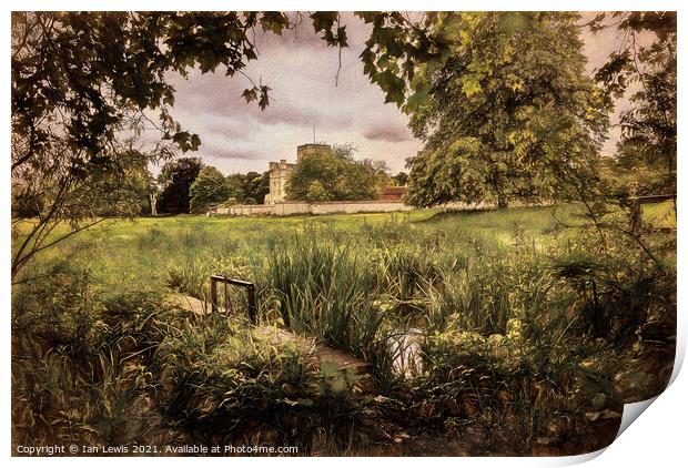 Water Meadows At St Cross Print by Ian Lewis