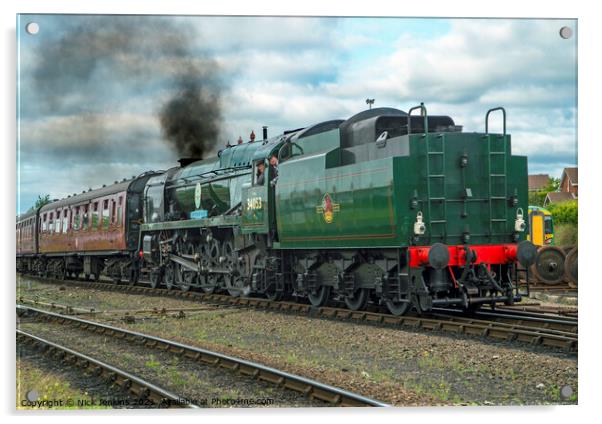 Sir Keith Park Locomotive Kidderminster Station Acrylic by Nick Jenkins