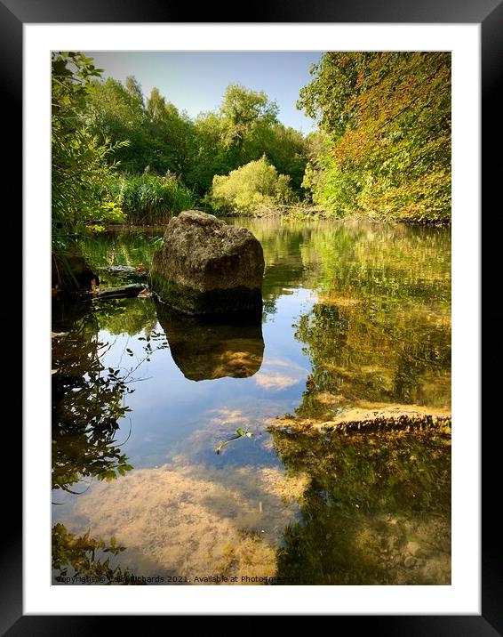 Reflections  Framed Mounted Print by Colin Richards