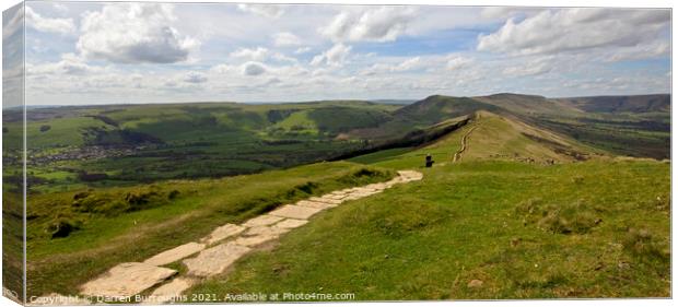 The Great Ridge, Derbyshire Canvas Print by Darren Burroughs