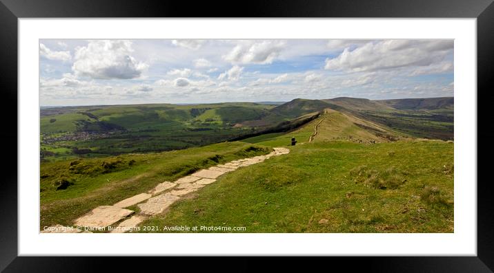 The Great Ridge, Derbyshire Framed Mounted Print by Darren Burroughs