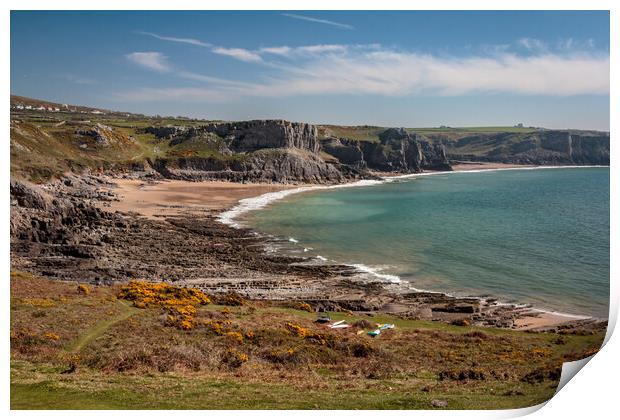 Fall Bay , Gower Print by Wendy Williams CPAGB