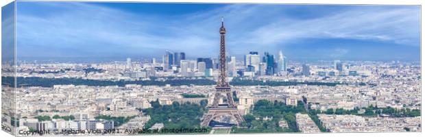 View from Montparnasse Tower Observation Deck | Panorama Canvas Print by Melanie Viola