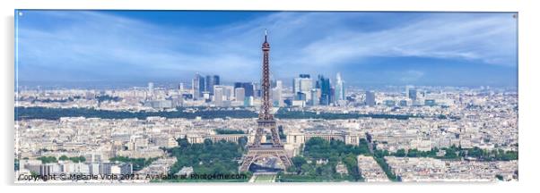 View from Montparnasse Tower Observation Deck | Panorama Acrylic by Melanie Viola