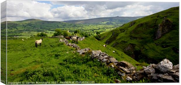 Above Cavedale Canvas Print by Darren Burroughs