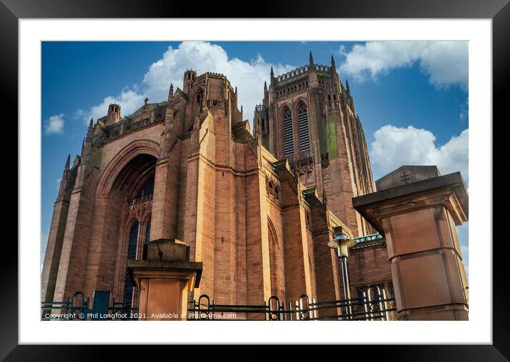 Liverpool Cathedral Framed Mounted Print by Phil Longfoot