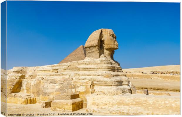 Great Sphinx of Giza Canvas Print by Graham Prentice
