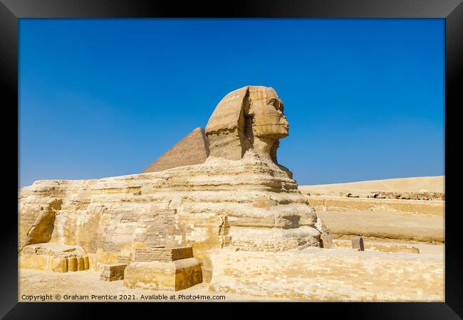 Great Sphinx of Giza Framed Print by Graham Prentice