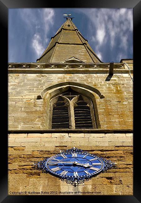 Tredington Church Spire Framed Print by Matthew Bates