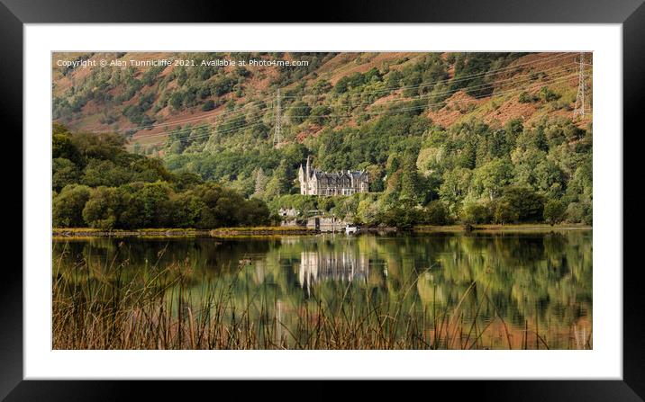Loch Awe Hotel Framed Mounted Print by Alan Tunnicliffe