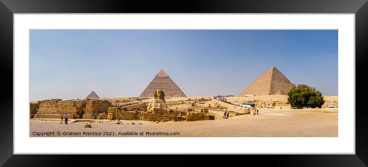 The Great Sphinx and Pyramids of Giza Framed Mounted Print by Graham Prentice