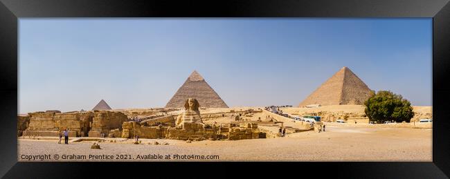 The Great Sphinx and Pyramids of Giza Framed Print by Graham Prentice