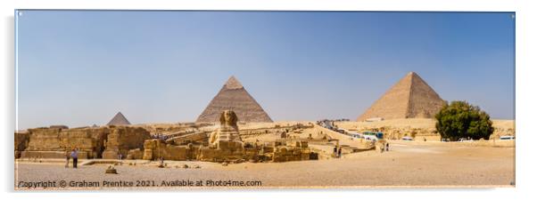 The Great Sphinx and Pyramids of Giza Acrylic by Graham Prentice