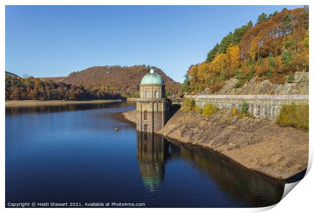 Garreg Ddu Reservoir, Elan Valley, Mid Wales Print by Heidi Stewart