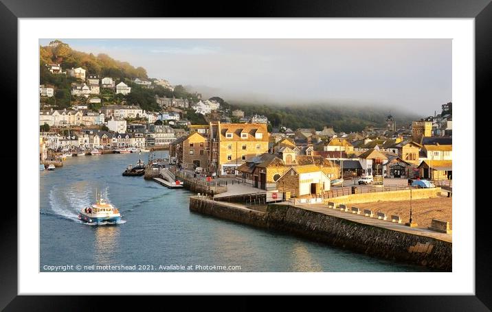 Early Morning Sun & Mist At Looe. Framed Mounted Print by Neil Mottershead