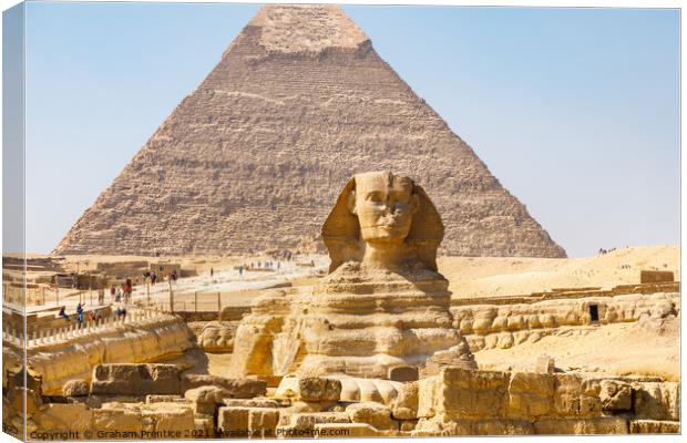 The Great Sphinx Canvas Print by Graham Prentice