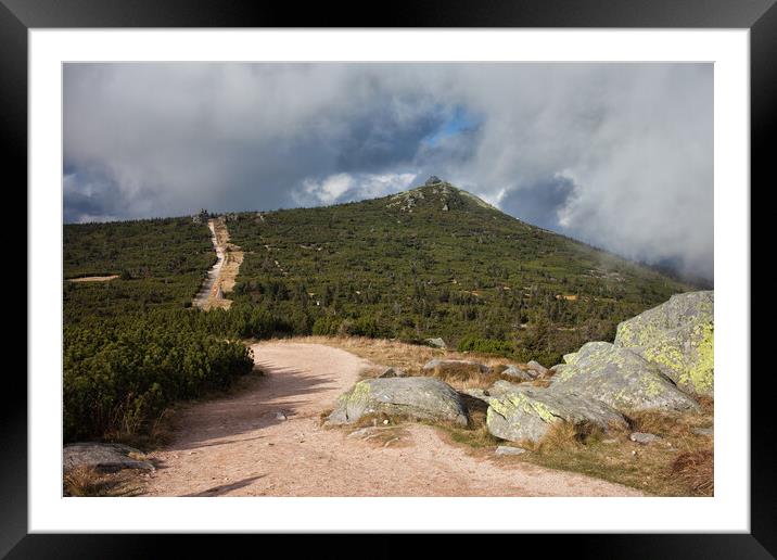 Trail to Szrenica Mountain Framed Mounted Print by Artur Bogacki