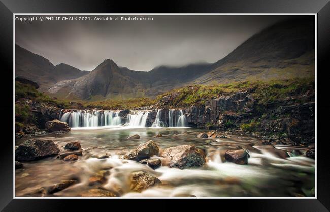Fairy pools waterfall on the Isle Of Skye Scotland 11 Framed Print by PHILIP CHALK