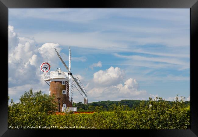 Cley-Next-The-Sea Windmill Framed Print by Graham Prentice