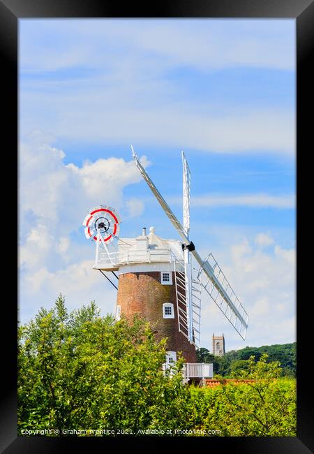 Cley-Next-The-Sea Windmill Framed Print by Graham Prentice