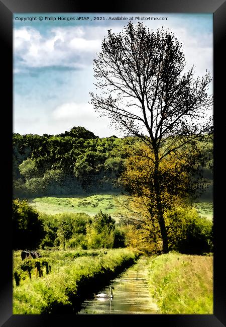Edge of the Somerset Levels Framed Print by Philip Hodges aFIAP ,