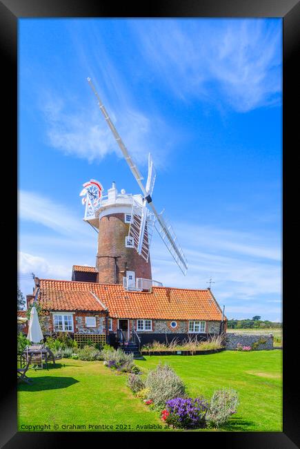 Cley-Next-The-Sea Windmill Framed Print by Graham Prentice