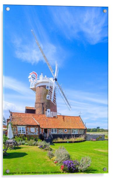 Cley-Next-The-Sea Windmill Acrylic by Graham Prentice
