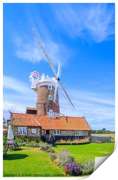 Cley-Next-The-Sea Windmill Print by Graham Prentice