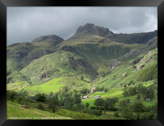 Great Langdale Valley, The Lake District, England Framed Print by Imladris 