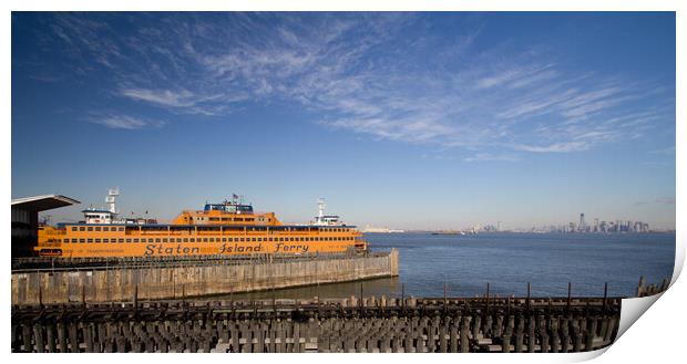 Staten Island Ferry Print by Christopher Stores