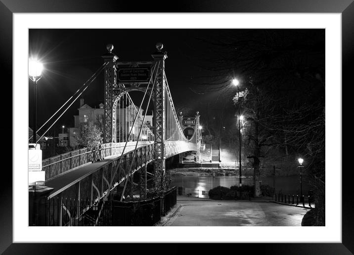 Queens Bridge in Chester Framed Mounted Print by Christopher Stores