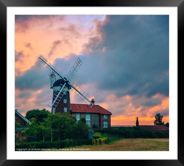 Weybourne Windmill Framed Mounted Print by Graham Prentice