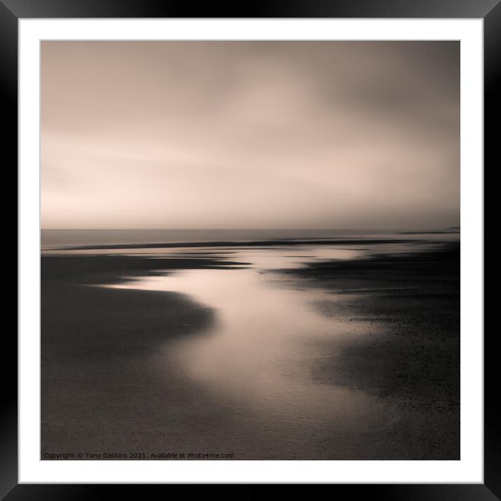 Waiting For The Tide, Sutton-on-Sea, Lincolnshire Framed Mounted Print by Tony Gaskins