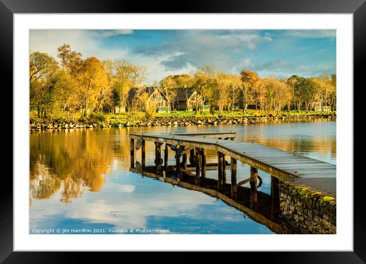 Lough Errne, Norrthern Ireland Framed Mounted Print by jim Hamilton
