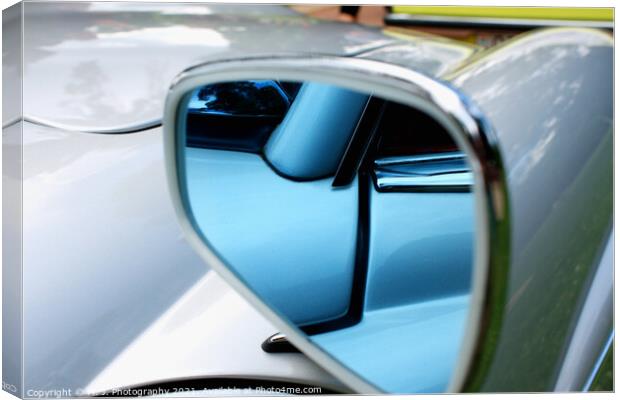 Closeup look of a modern car mirror Canvas Print by M. J. Photography