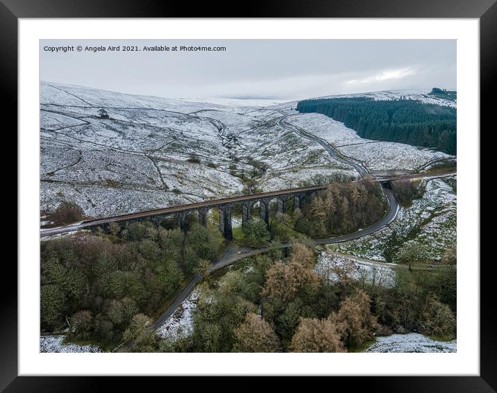 Dent Head Viaduct. Framed Mounted Print by Angela Aird