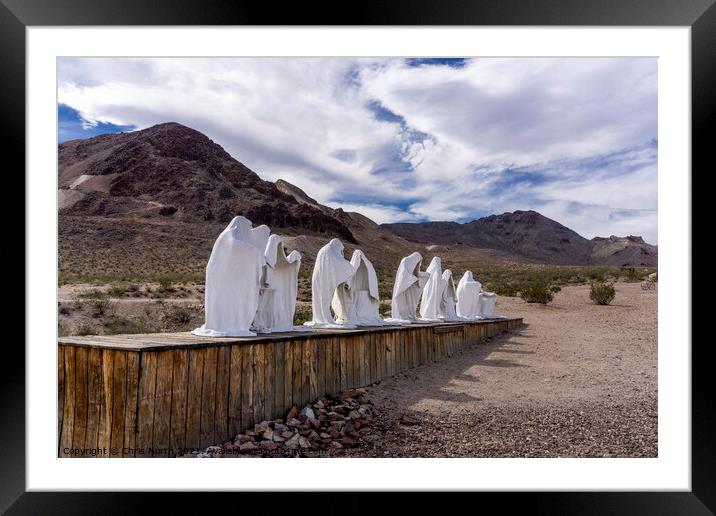 Ghosts of Goldwell open air museum. Nevada. Framed Mounted Print by Chris North