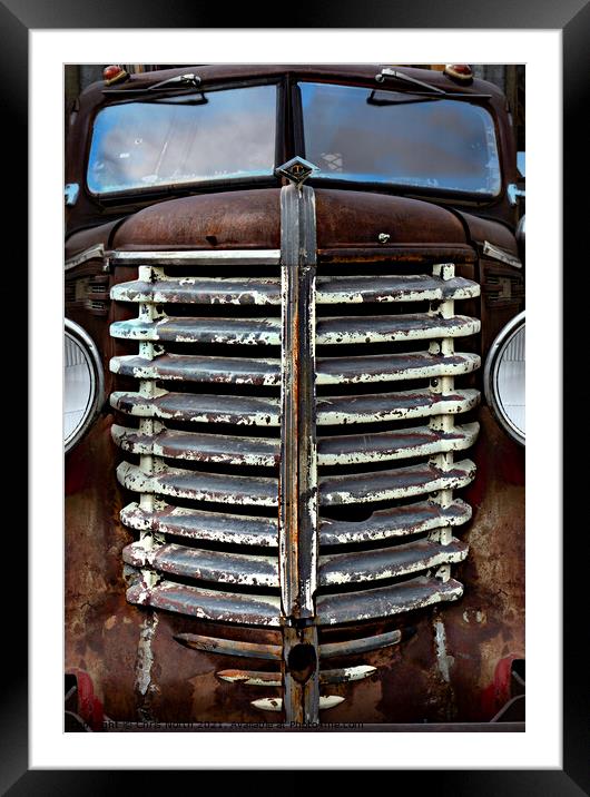 Rusted truck Framed Mounted Print by Chris North