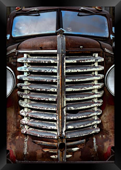 Rusted truck Framed Print by Chris North
