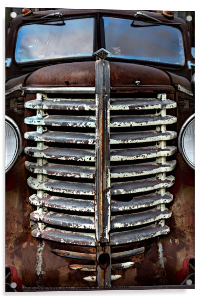 Rusted truck Acrylic by Chris North
